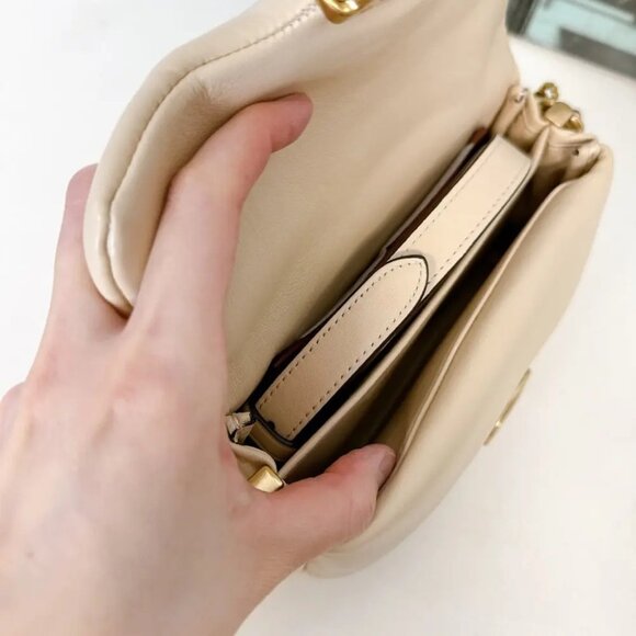 Coach C3880 Pillow Tabby Shoulder Bag 18 IN IVORY - Picture 6 of 7